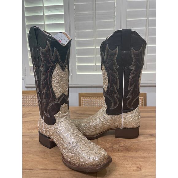 Tanner Mark Women's Horma 960 Western Boots Brown Leather Blunt Toe Size 8 NIB - Picture 10 of 16